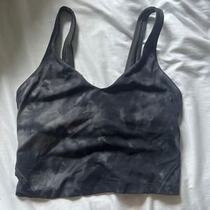 Lululemon align tank top size four black/grey Camo